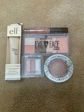 NEW Pink & Neutral Toned Makeup Bundle-Eye, Face & Lips